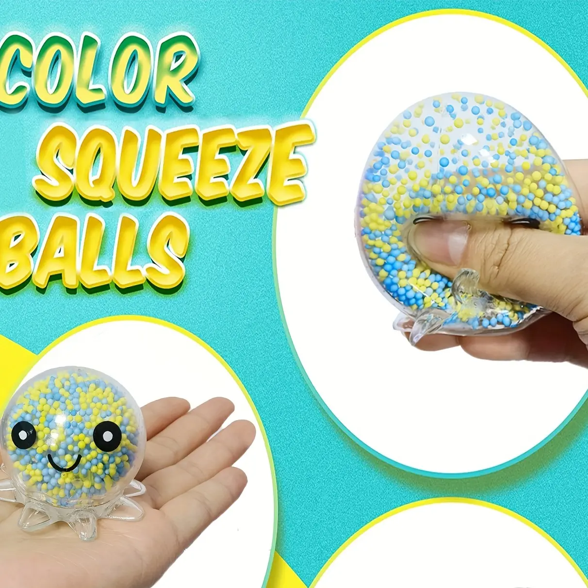 New Children And Adults Stress Relief Fidget Toy With Octopus Squeeze Ball Suitable Daily Outdoor Entertainment Christmas Gifts