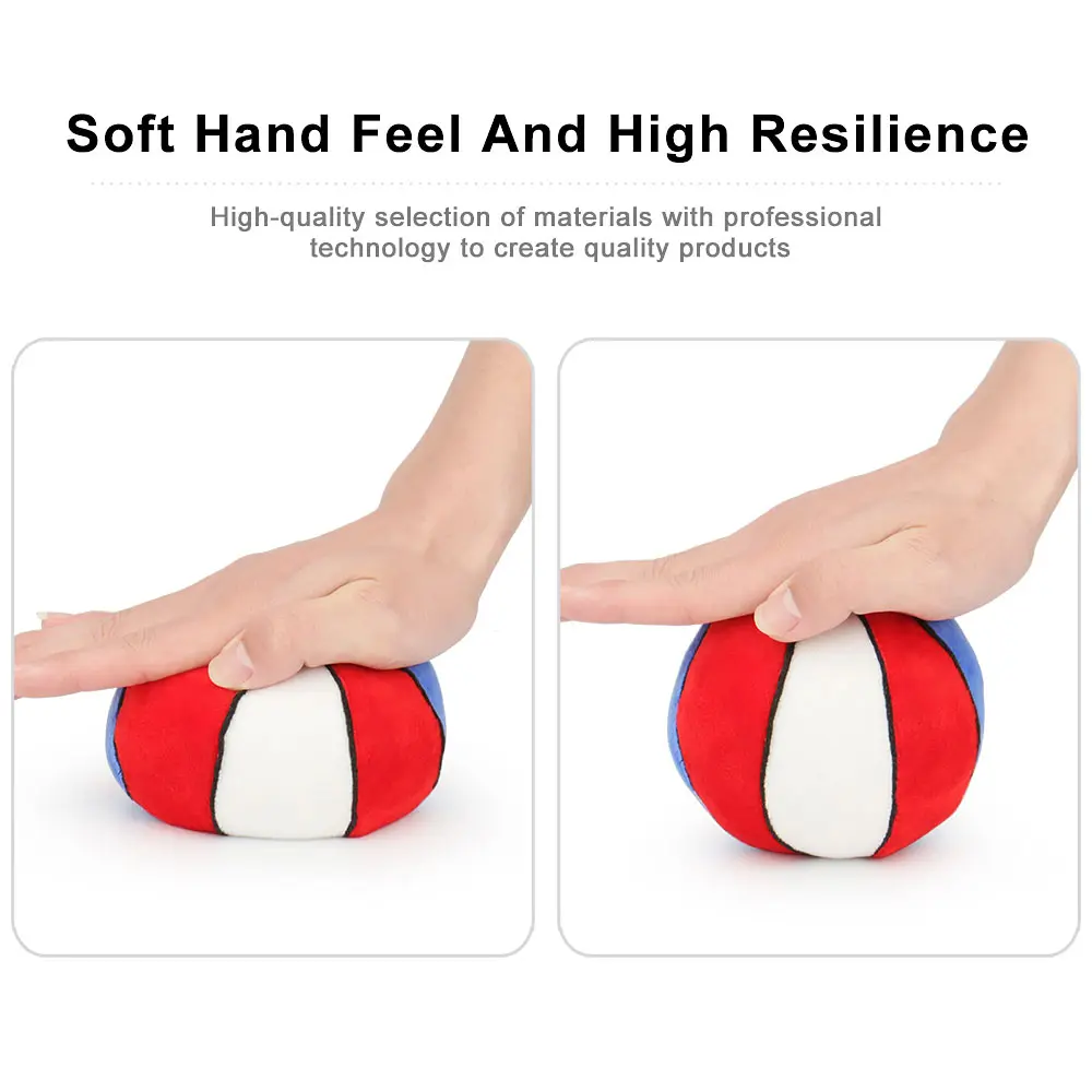 Ball Shape Plush Sound Dog Toy Puppy Chew Pet Squeak Toy For Small Medium Dogs