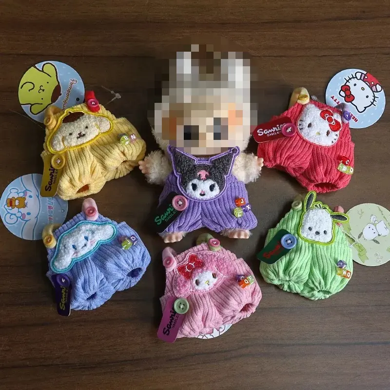Sanrio Plush Doll Clothing for Doll Kawaii Anime Hello Kitty Melody Clothes Toys Cute Small Doll Accessories Girls Gifts
