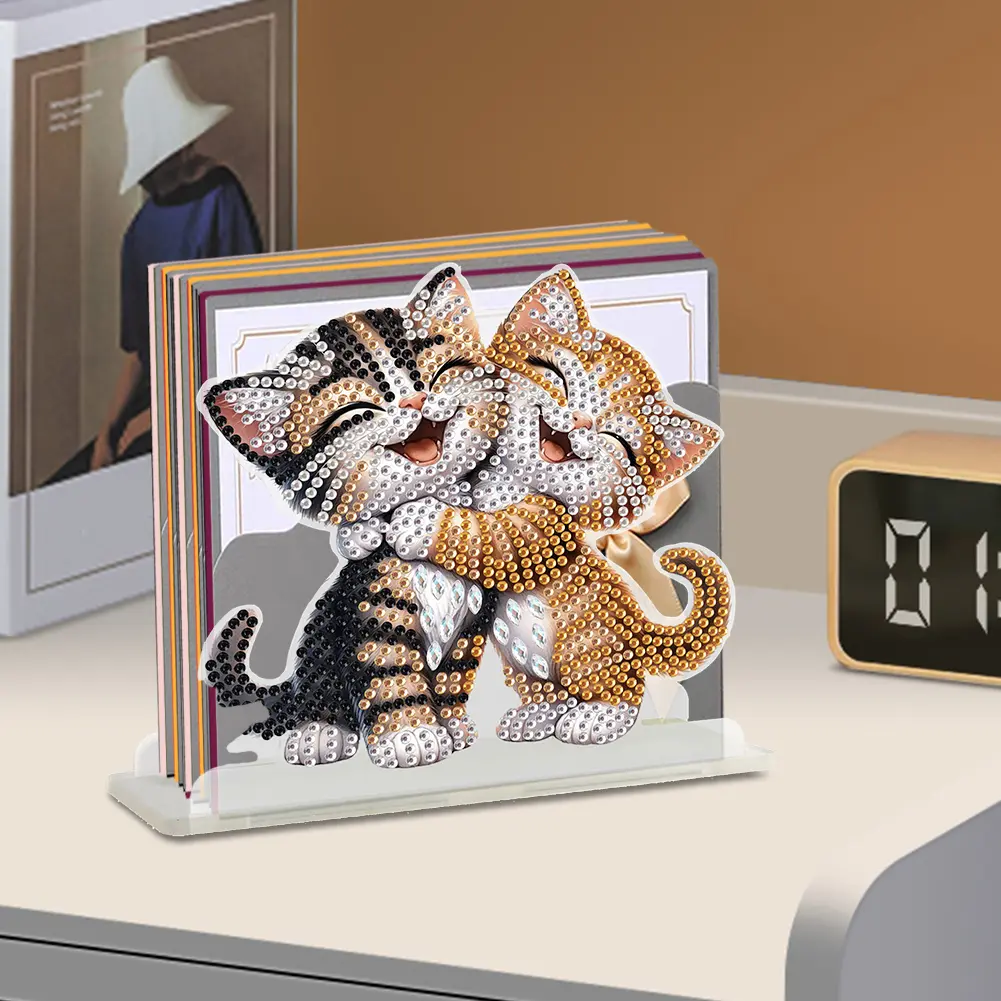 Acrylic Animals Desktop Diamond Art Storage Rack Kits 5D DIY Diamond Art Paper Towel Storage Rack Decor Home Bedroom Decoration