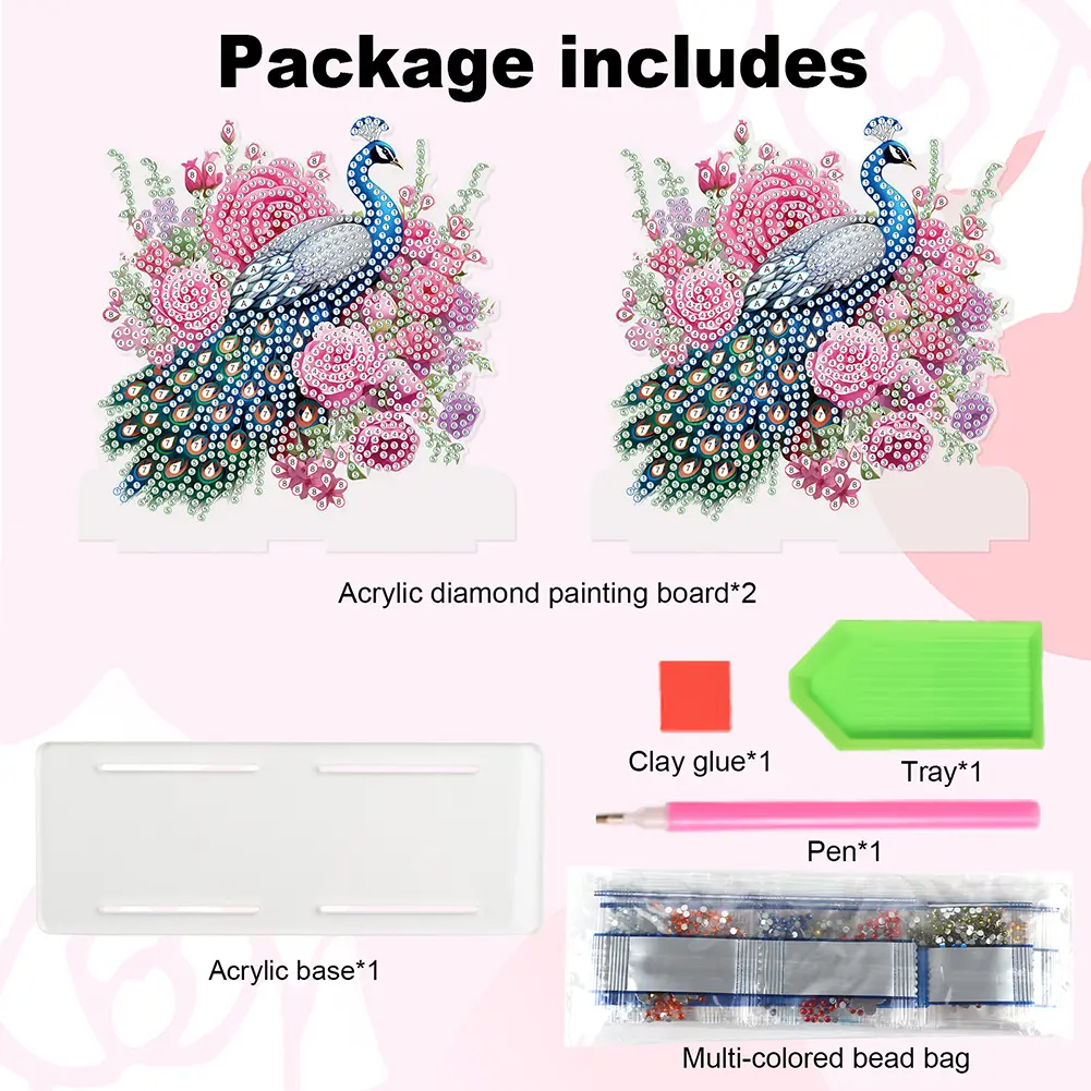 Acrylic Animals Desktop Diamond Art Storage Rack Kits 5D DIY Diamond Art Paper Towel Storage Rack Decor Home Bedroom Decoration