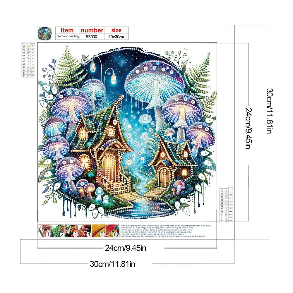 2025 New Easter Home Decor 30x30cm 5D DIY Partial Special Shaped Drill Diamond Painting Kit Handmade Air Craft Sets for Family