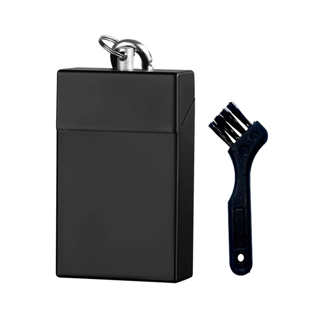 Portable Cigarette Ashtray Fireproof Pocket Ashtray Smell Proof Compact Ash Tray with Carabiner for Camping