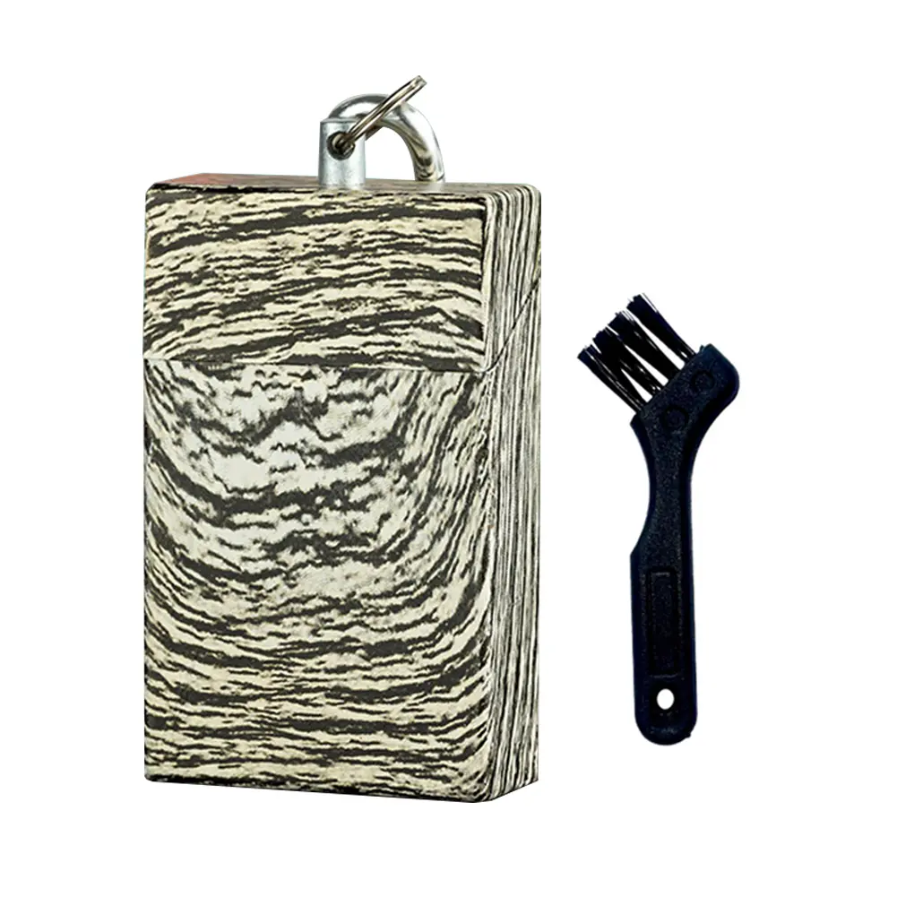 Portable Cigarette Ashtray Fireproof Pocket Ashtray Smell Proof Compact Ash Tray with Carabiner for Camping