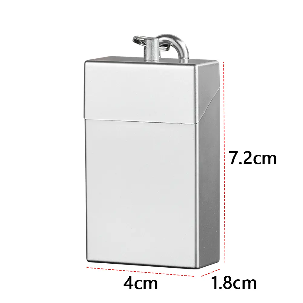 Portable Cigarette Ashtray Fireproof Pocket Ashtray Smell Proof Compact Ash Tray with Carabiner for Camping
