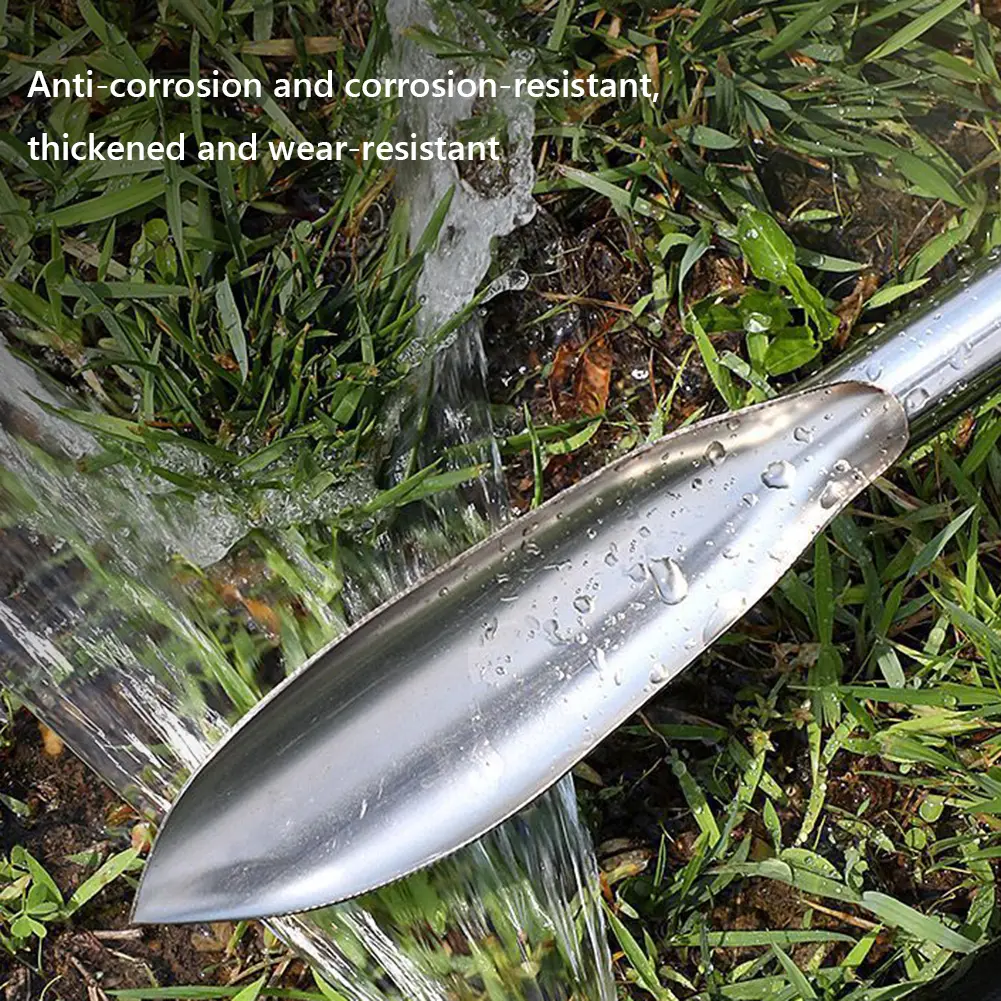 2 Pcs Gardening Tool Set Gardening Shovel Weeding Digging Soil Dig Wild Vegetable Shovel Stainless Steel for Garden Plants Care