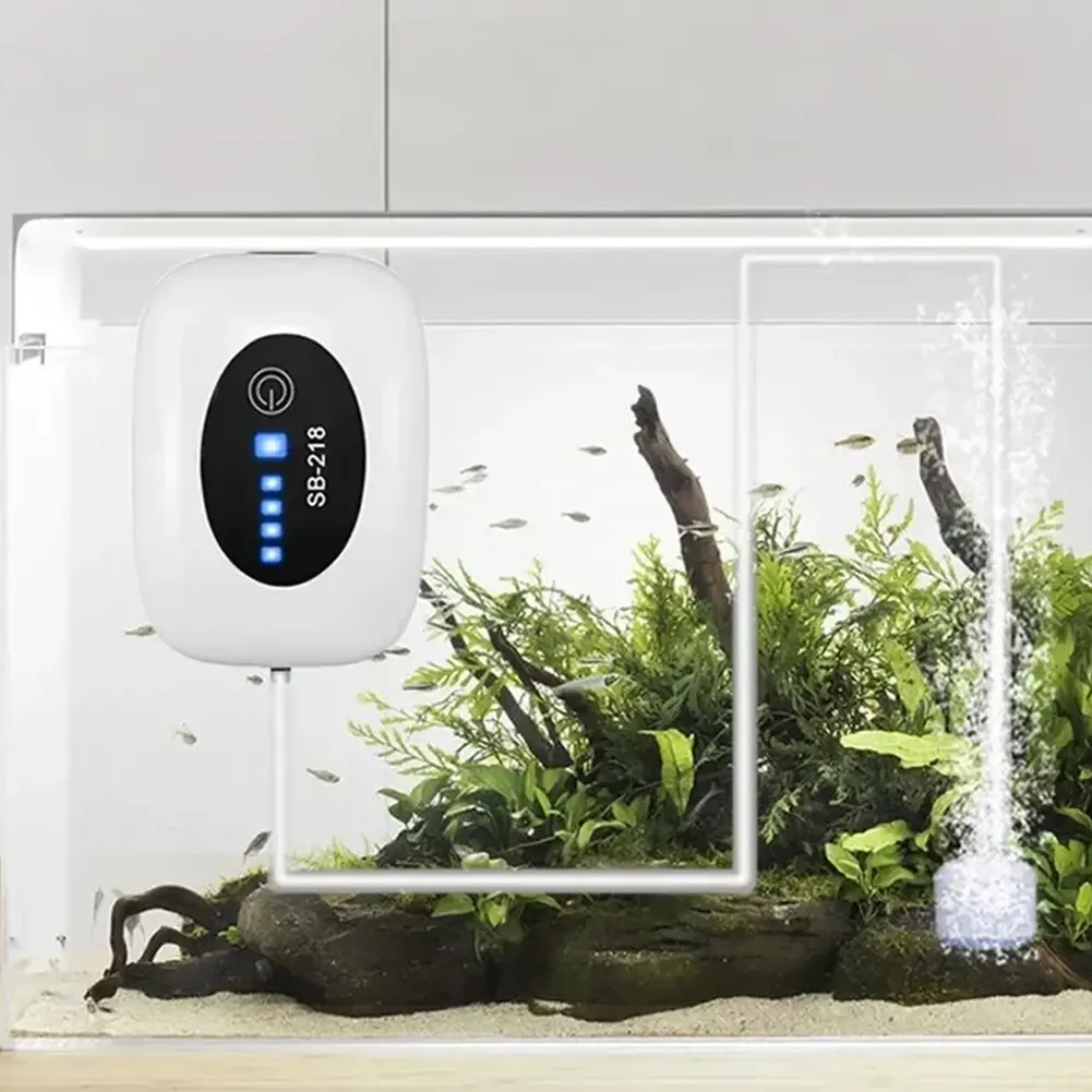 Fish Tank Oxygen Pump USB Charging Household Fish Tank Aerator Dual-Purpose Oxygen Air Pump Compressor Fishing Accessories