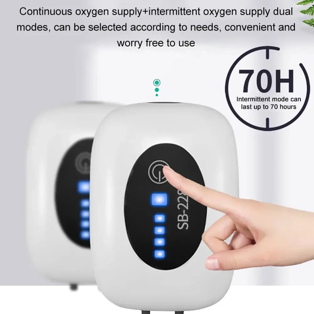 Fish Tank Oxygen Pump USB Charging Household Fish Tank Aerator Dual-Purpose Oxygen Air Pump Compressor Fishing Accessories
