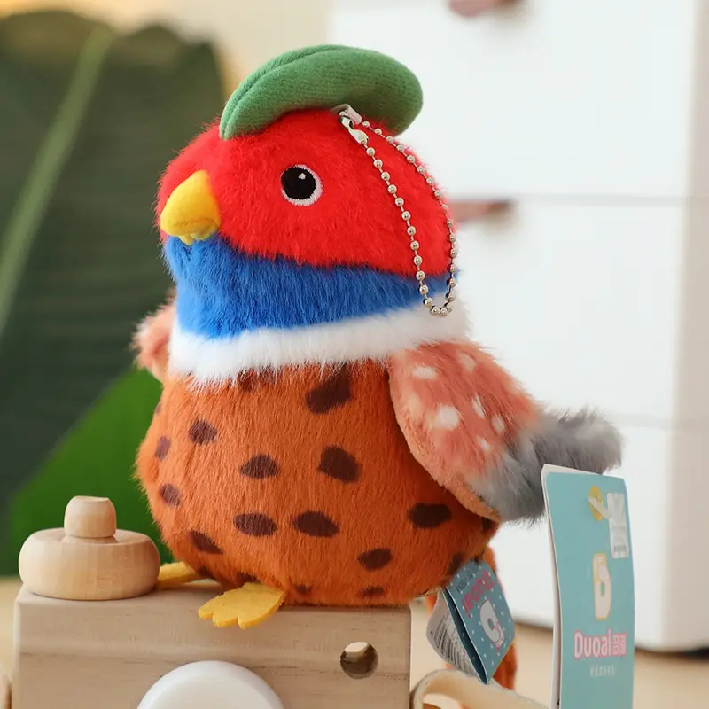 11cm Soft Bird plush toys Mini Artificial Bird Plush Doll Cute Lifelike Parrot Sparrow Plush Toy For kids Birthday Xmas Gifts