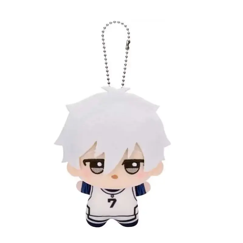 10cm Anime Blue Lock Kawaii Bag Pendant Keychain Isagi Yoichi Nagi Seishiro Mikage Reo Rin Itoshi Itoshi Sae Plush Toy Kids Gift