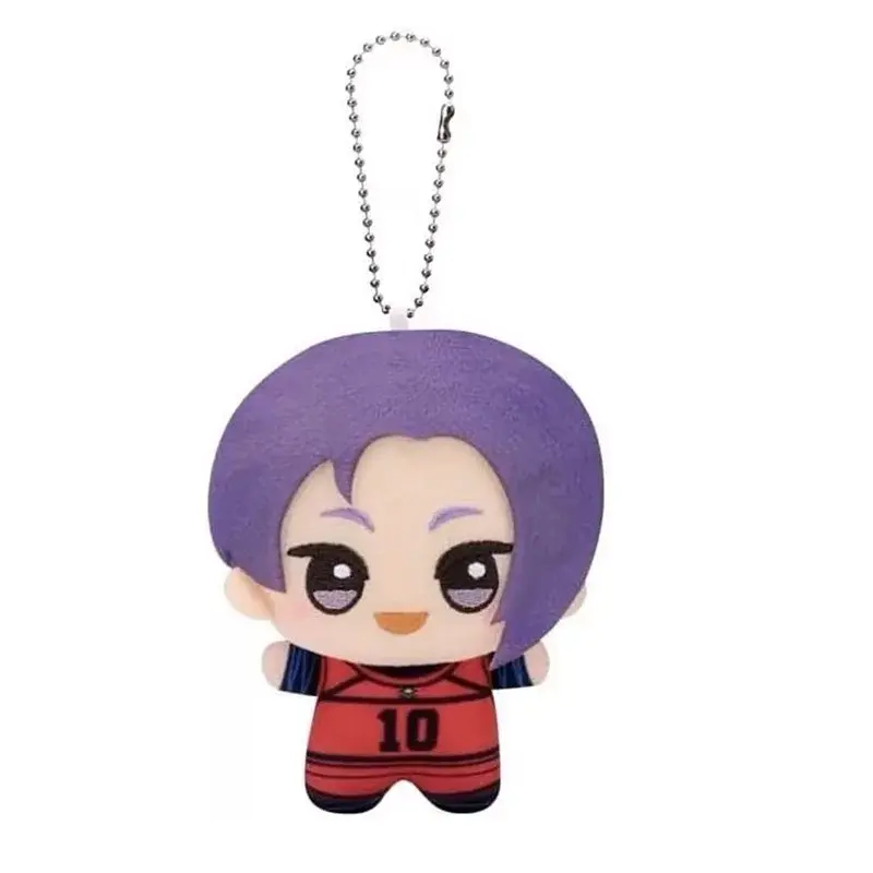 10cm Anime Blue Lock Kawaii Bag Pendant Keychain Isagi Yoichi Nagi Seishiro Mikage Reo Rin Itoshi Itoshi Sae Plush Toy Kids Gift