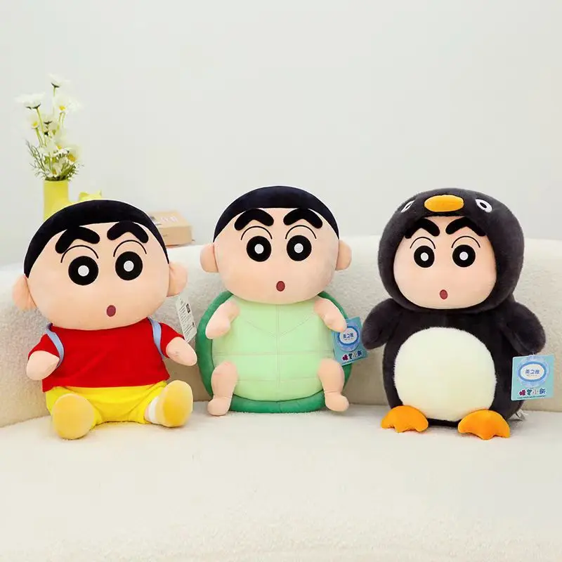 22cm Cartoon Anime Crayon Shin-chan Pillow Sofa Back Plush Dolls Toys Stuffed Animals  Christmas Birthday Gift For kids