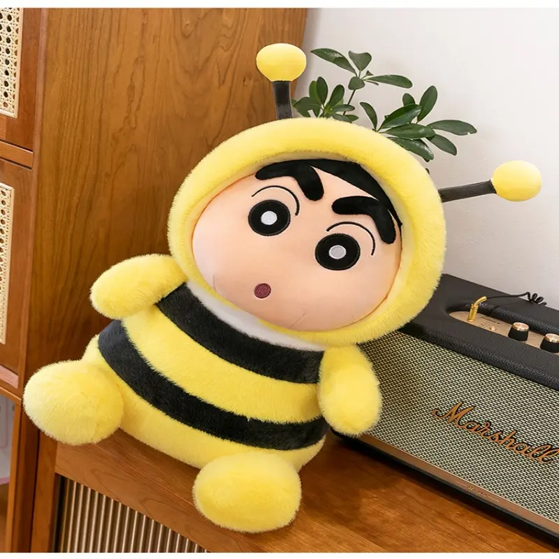 22cm Cartoon Anime Crayon Shin-chan Pillow Sofa Back Plush Dolls Toys Stuffed Animals  Christmas Birthday Gift For kids
