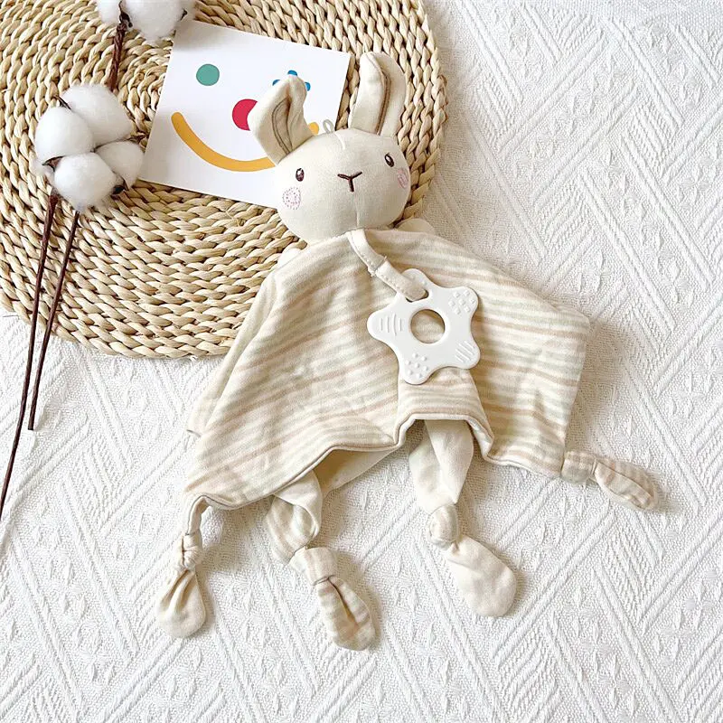 Baby Toys Cute Elephant Plush Teether Rattle Toys Soft Blanket Toys Stuffed Animals Towel Doll Games Newborn Babies 0 12 Months