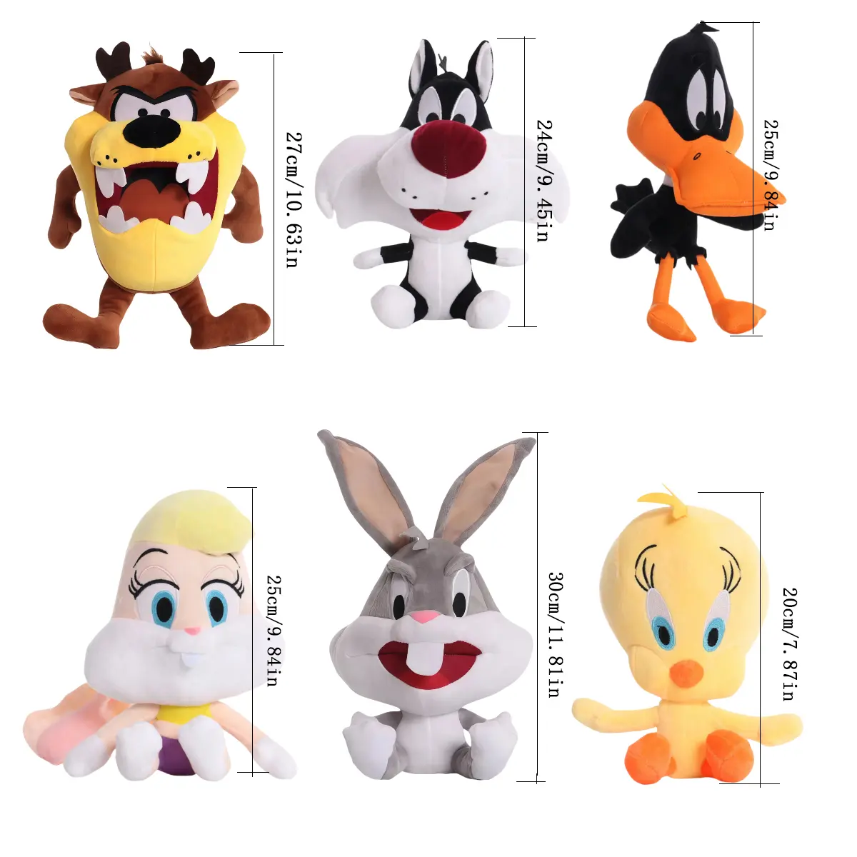 Looney Tunes Bugs Bunny Toy Action Figures Tweety Bird Lola Bunny Anime Cartoon Movie Peripheral Doll Kids Collectible Toys Gift