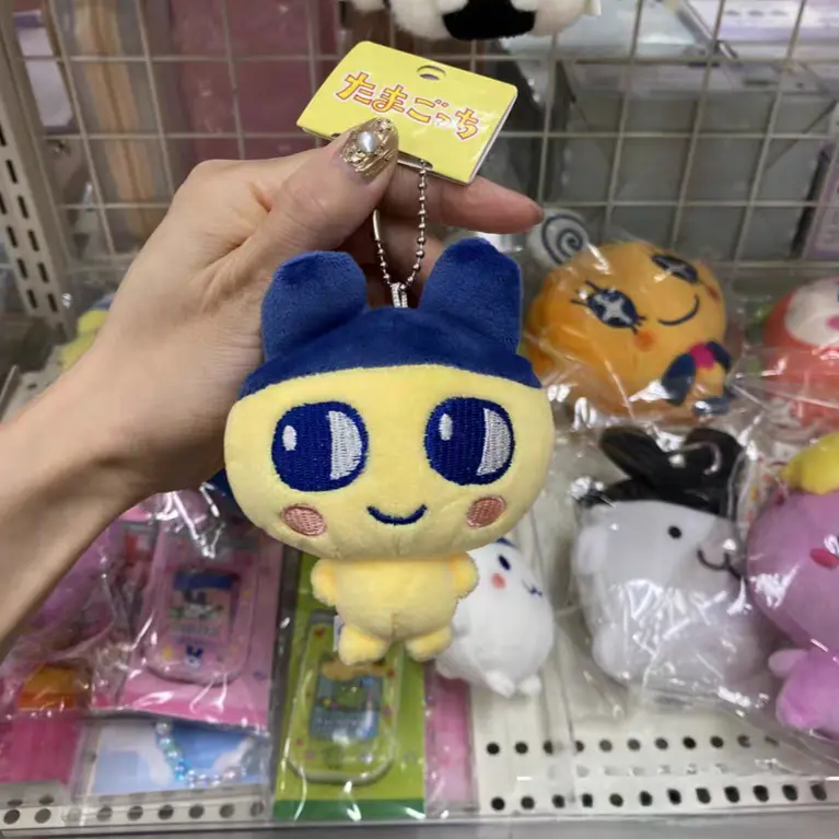 Kawaii Tamagotchi Plush Toy Cute Mametchi Mimichi Kuchipatchi Plush Toy Keychain Pendant Card Sleeve Accessories Toy