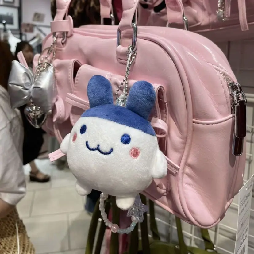 Kawaii Tamagotchi Plush Toy Cute Mametchi Mimichi Kuchipatchi Plush Toy Keychain Pendant Card Sleeve Accessories Toy