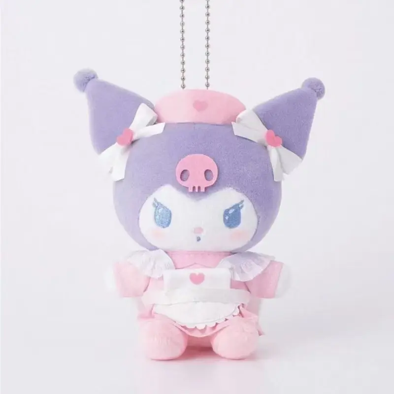 Sanrio Nurse Series Plush Toy Cute Kuromi Hello Kitty Plushie Kawaii Melody Bag Pendant Soft Stuff Accessories For BIrthday Gift