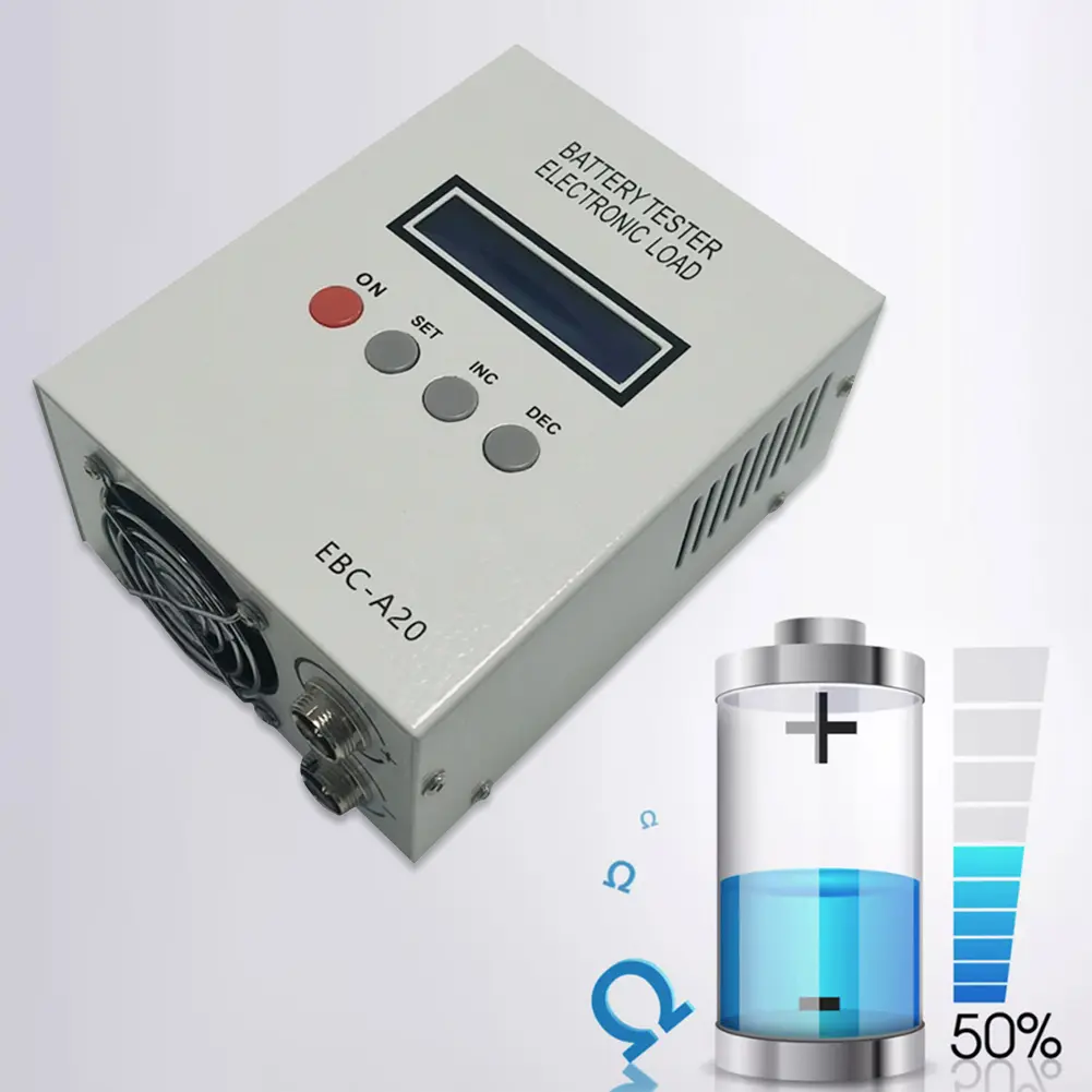 EBC-A20 Battery Power Tester 5A Charge 20A Discharge Lithium -acid Batteries Capacity Tester Support PC Software Control