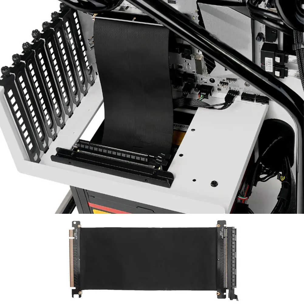 PCI Express High Speed 16x Flexible Cable Extension Port Adapter Riser Card