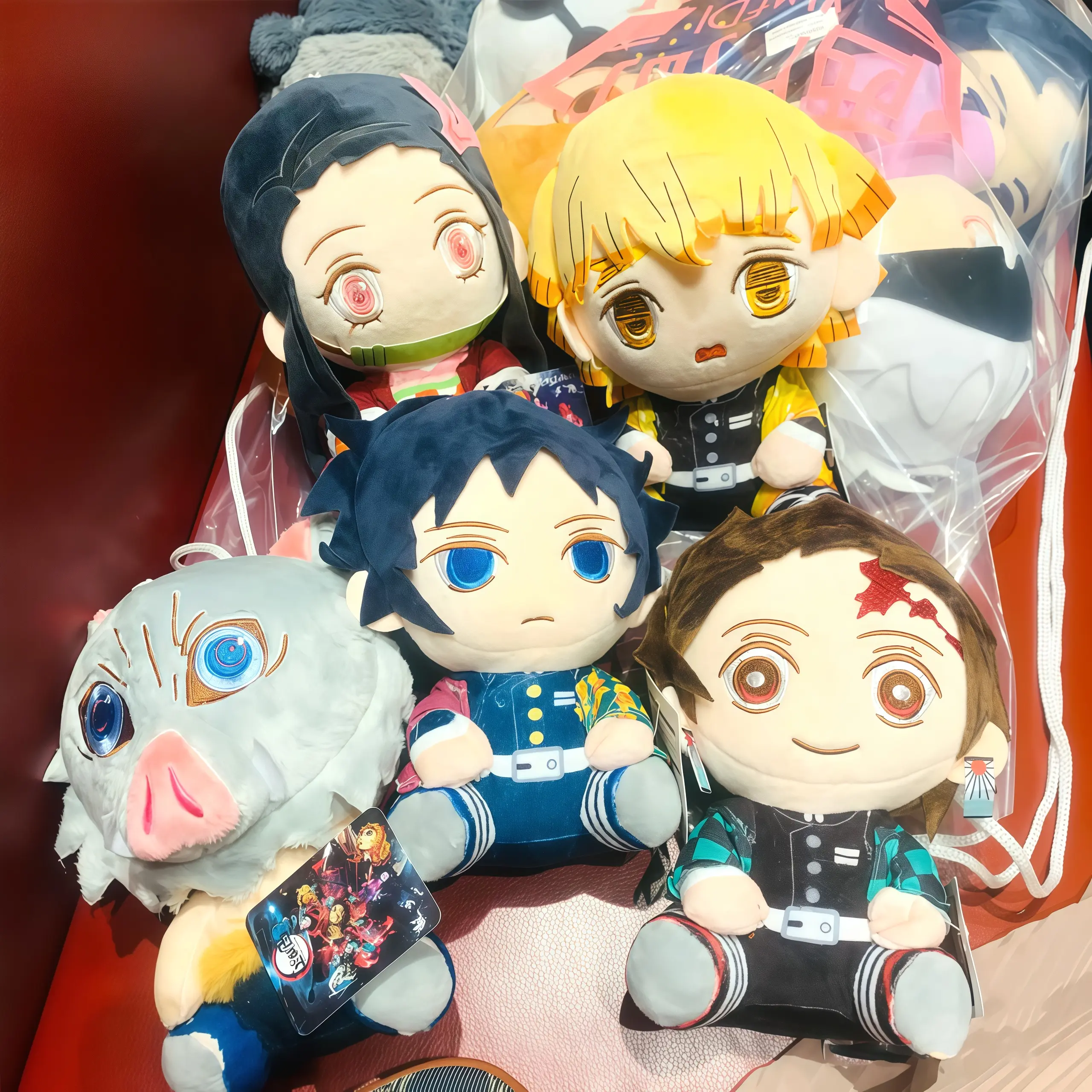 15-25cm Demon Slayer Dragon Ball Cartoon Plush Toy Goku Kamado Nezuko Vegeta Stuffed Pendant keychain Birthday present for child