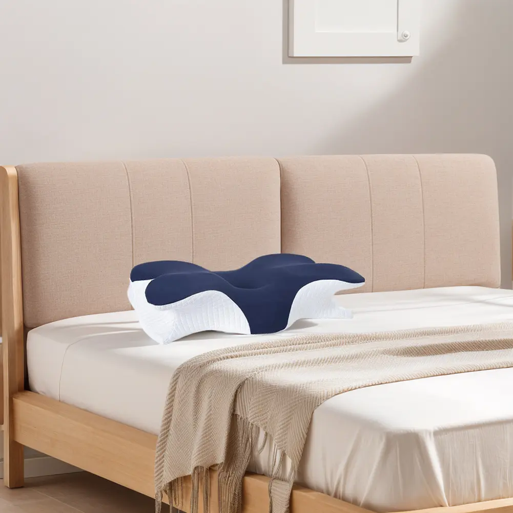 Ergonomic Sleep Cervical Vertebra Pillow Comfortable Butterfly Memory Neck Pillow Neck Protection Memory Foam Bedding Pillow