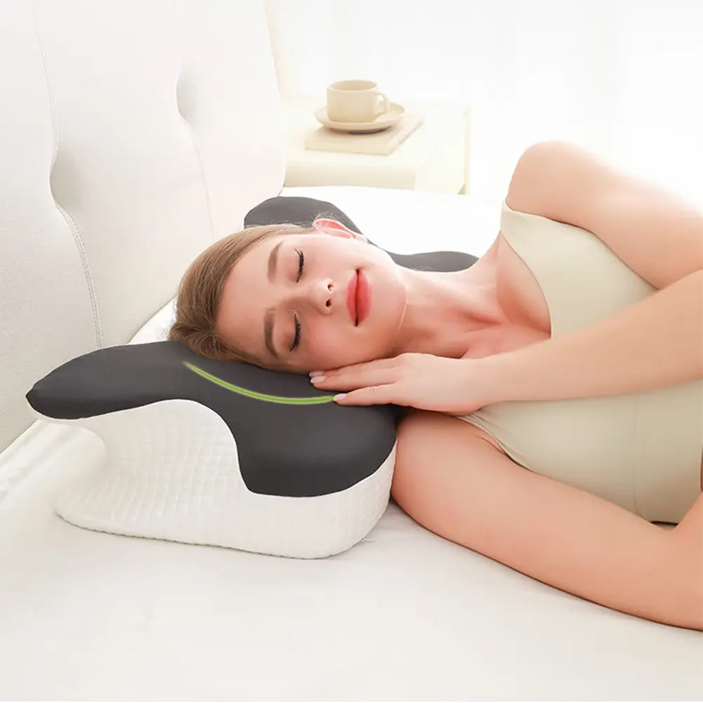 Ergonomic Sleep Cervical Vertebra Pillow Comfortable Butterfly Memory Neck Pillow Neck Protection Memory Foam Bedding Pillow
