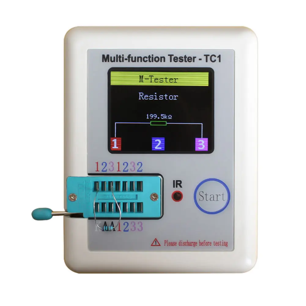 Capacitor Tester Colorful Display Tester Electric Pocketable For Diode Triode