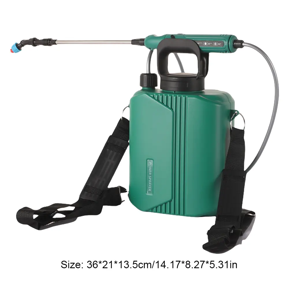 6L Shoulder Electric Sprayer with 3 Mist Nozzles Rechargeable Powerful Electric Sprayer with Shoulder Strap for Yard Lawn Garden
