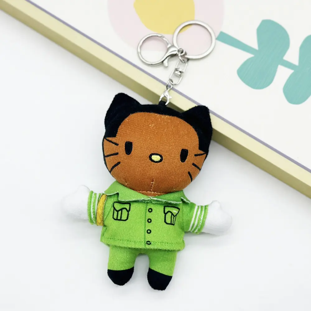 Hello Kitty Tyler The Creator Plush Doll Cute Bag Pendant Cartoon Animation Plush Keychain Holiday Gift Doll Plush Toy