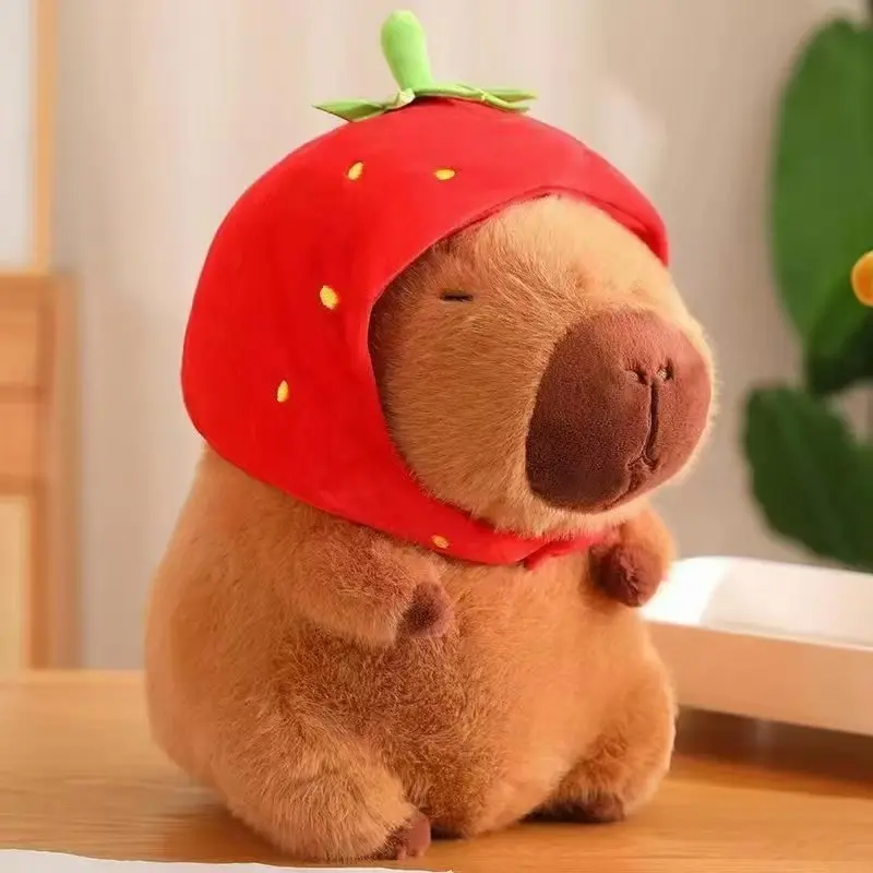 23cm/9.05in Cute Capybara Plush Toys Capibara Anime Fluffty Toy Doll Stuffed Animals Perfect Gift For Kids Birthday Party Supply