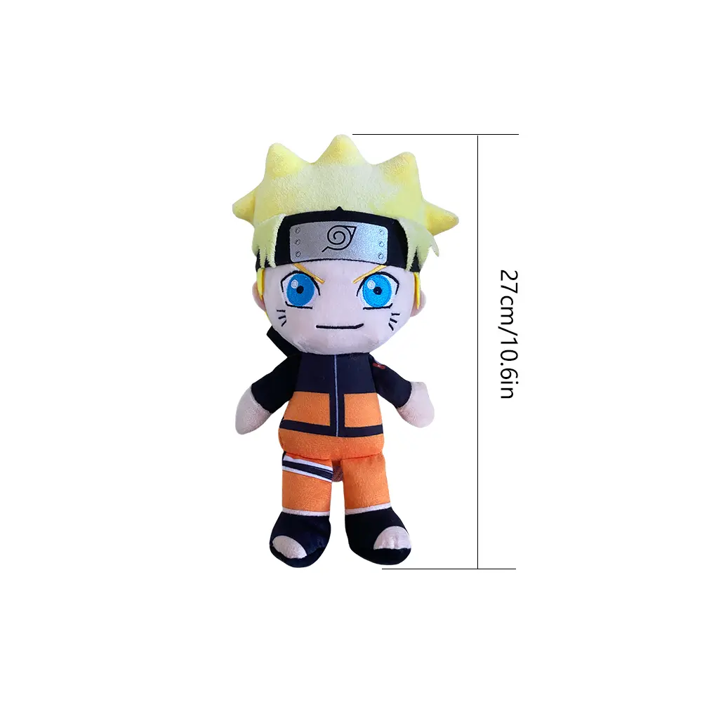 2024 New 27cm Naruto Plush Toy Anime Figure Uzumaki Naruto Cute Stuffed Doll For Room Ornaments child Birthday Christmas Gift