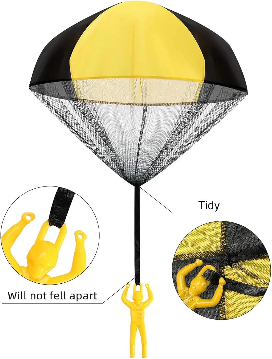 2/4/6/12Parachute Figures Hand Throw Toy Throwing Army Toy Outdoor Children's Toss It Up Flying Toys Unique Boy Girl Easter Gift
