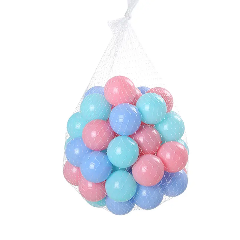 Mesh bag ocean ball 50pcs pack can be thickened bobble ball playground children indoor toys colourful plastic toys