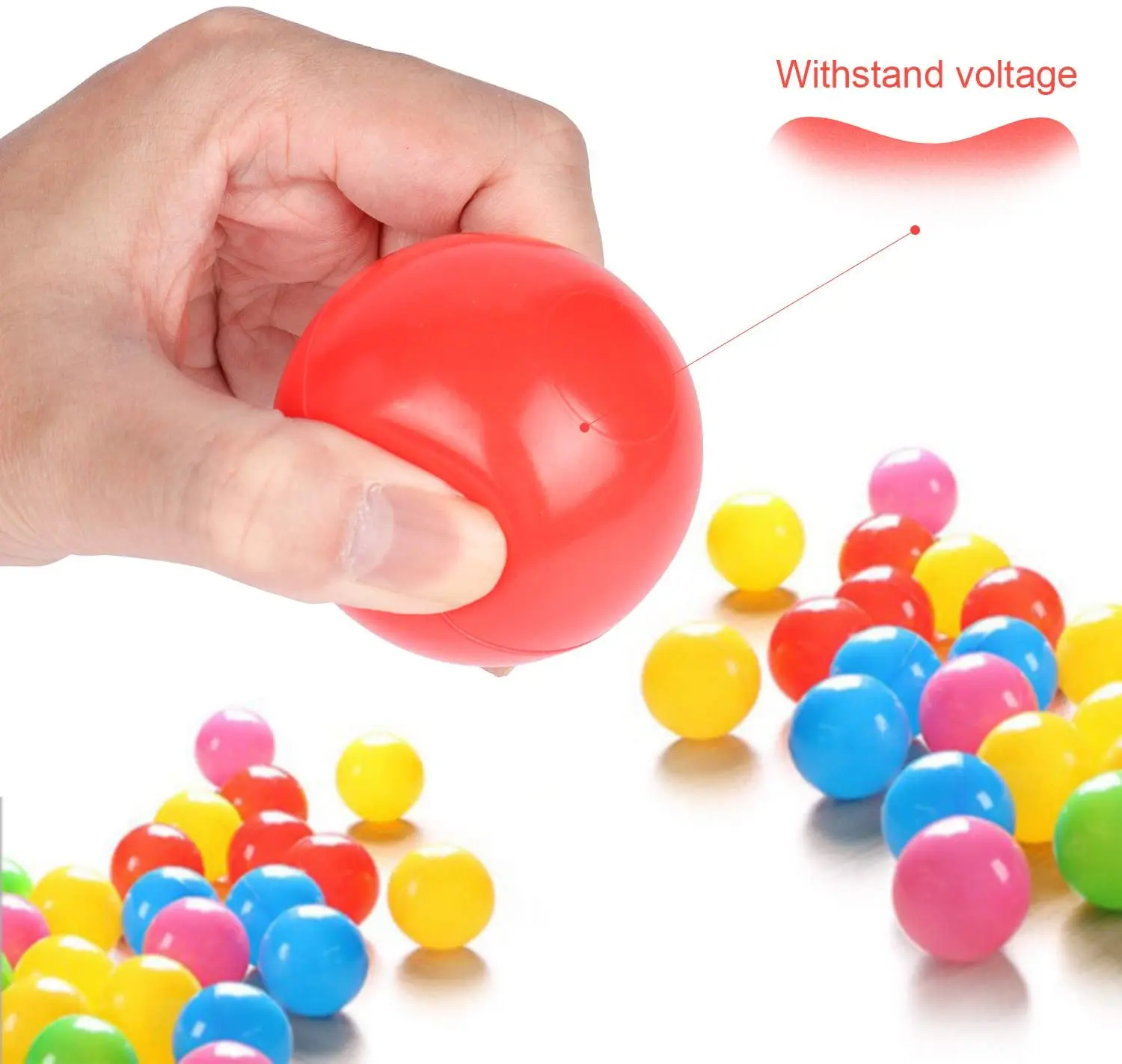 Mesh bag ocean ball 50pcs pack can be thickened bobble ball playground children indoor toys colourful plastic toys