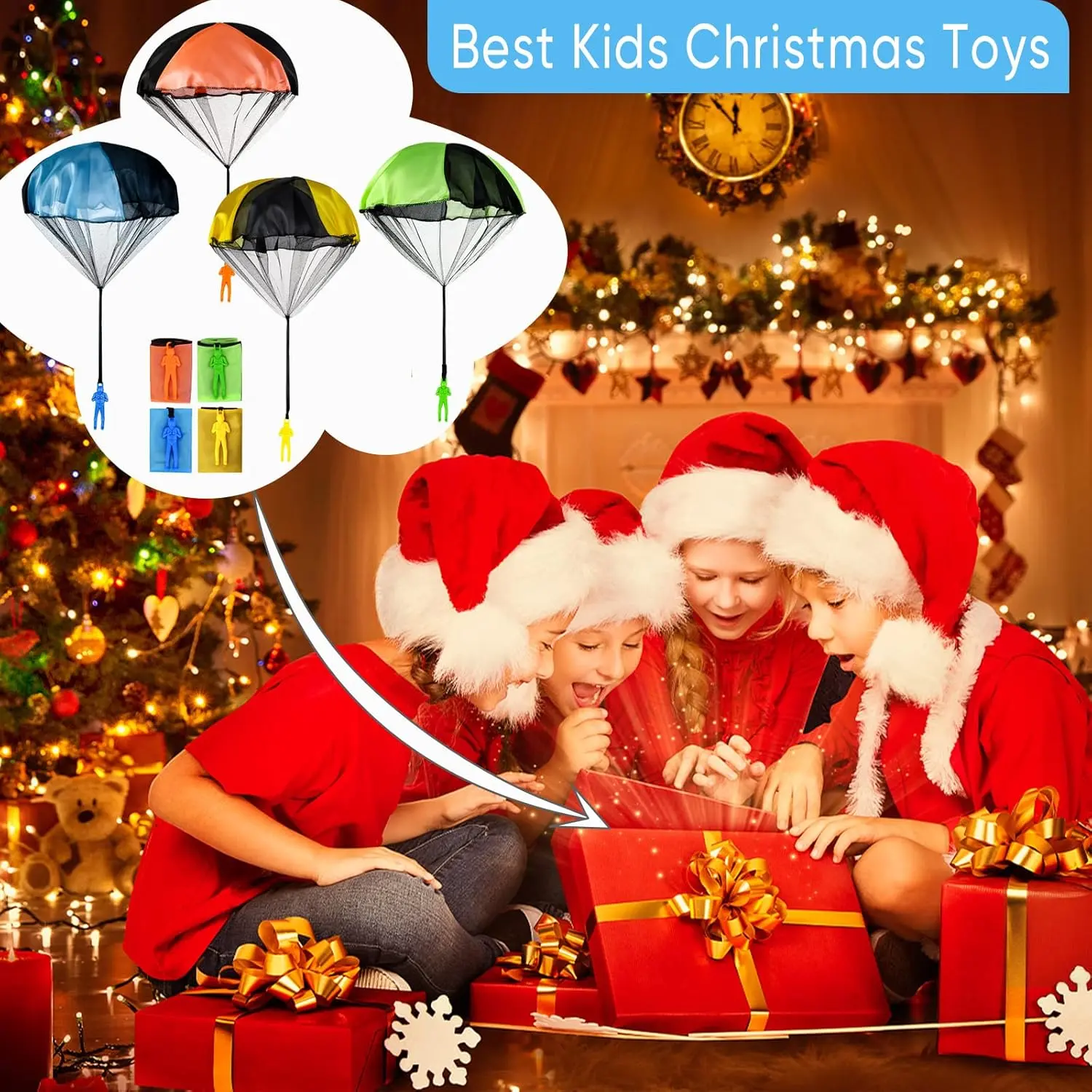 2/4/6/12Parachute Figures Hand Throw Toy Throwing Army Toy Outdoor Children's Toss It Up Flying Toys Unique Boy Girl Easter Gift