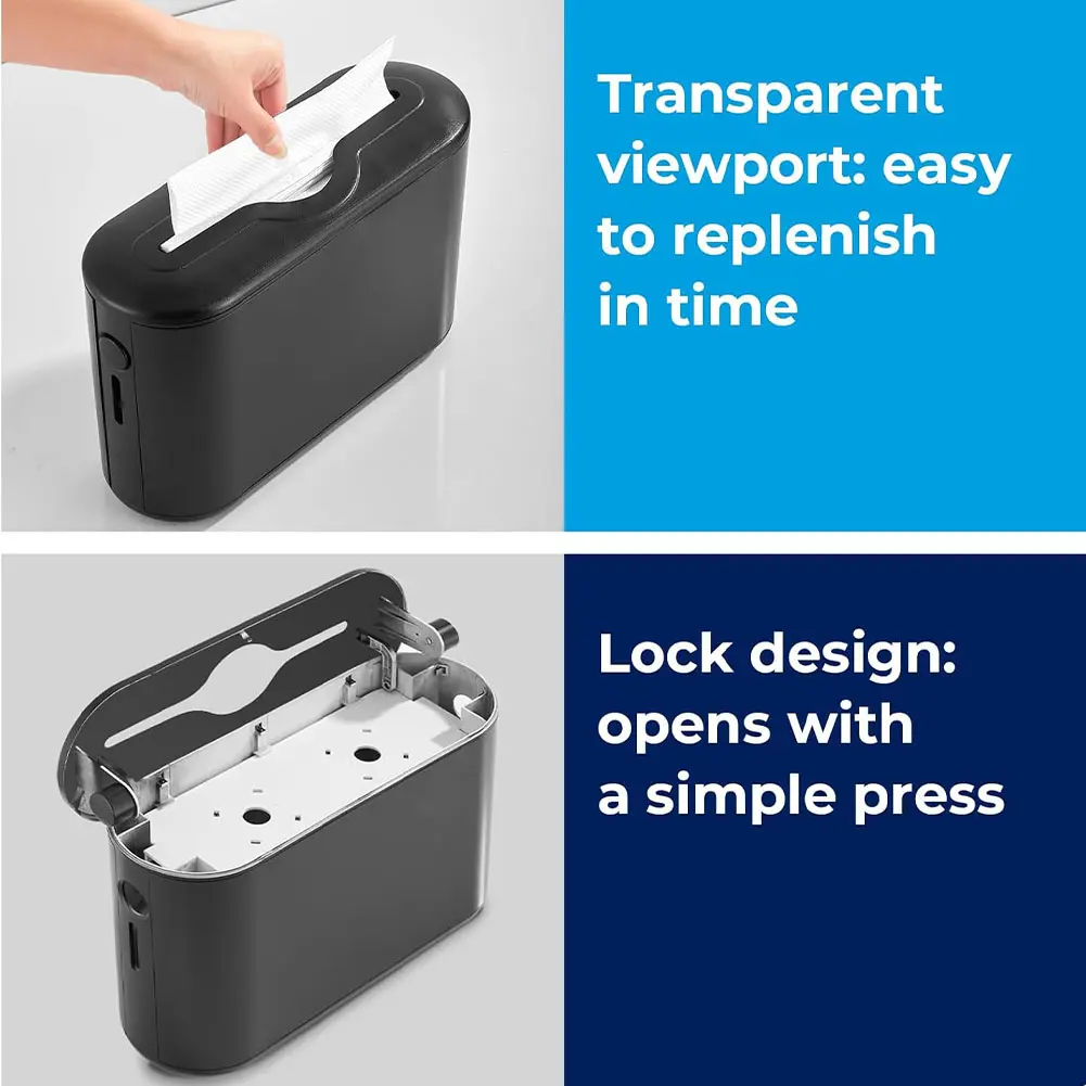 Countertop Paper Towel Dispenser Hand Towel Dispenser Non Slip Facial Napkin Holder Napkin Organizer for Restaurant Hotel