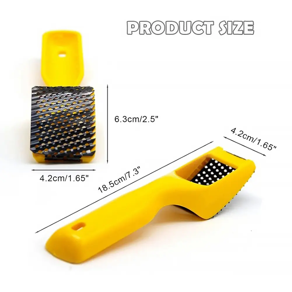 Ceramic File Pottery Tool with Cleaning Brush Clay Tool Hand Rasp Shaver Tool for Pottery Clay Foam Sculpture Artists Tools