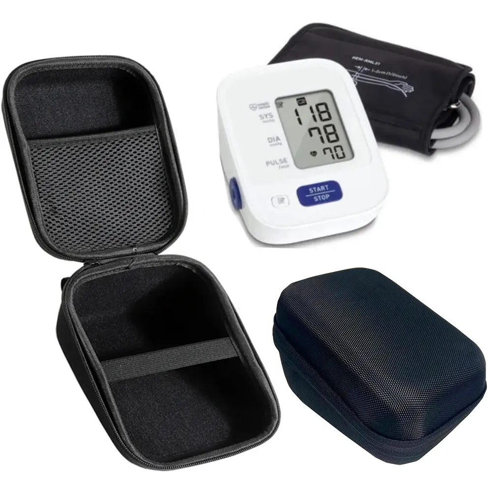 Hard Shell Carrying Case Shockproof Hard Case Replacement Anti-scratch Upper Arm Blood Pressure Monitor Case for Omron Yuwell