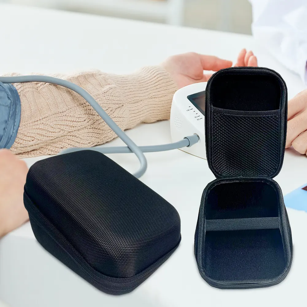 Hard Shell Carrying Case Shockproof Hard Case Replacement Anti-scratch Upper Arm Blood Pressure Monitor Case for Omron Yuwell