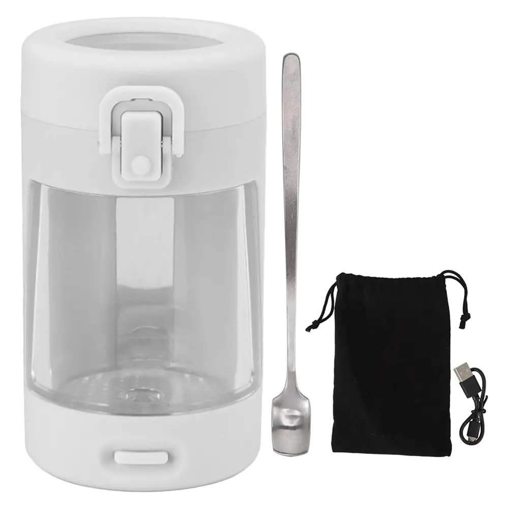 LED Portable Glass Glowjar & Magnifying Lid Tobacco Glass Seal Storage Bottle for Tobacco Herbs Spices Coffee Tea & More