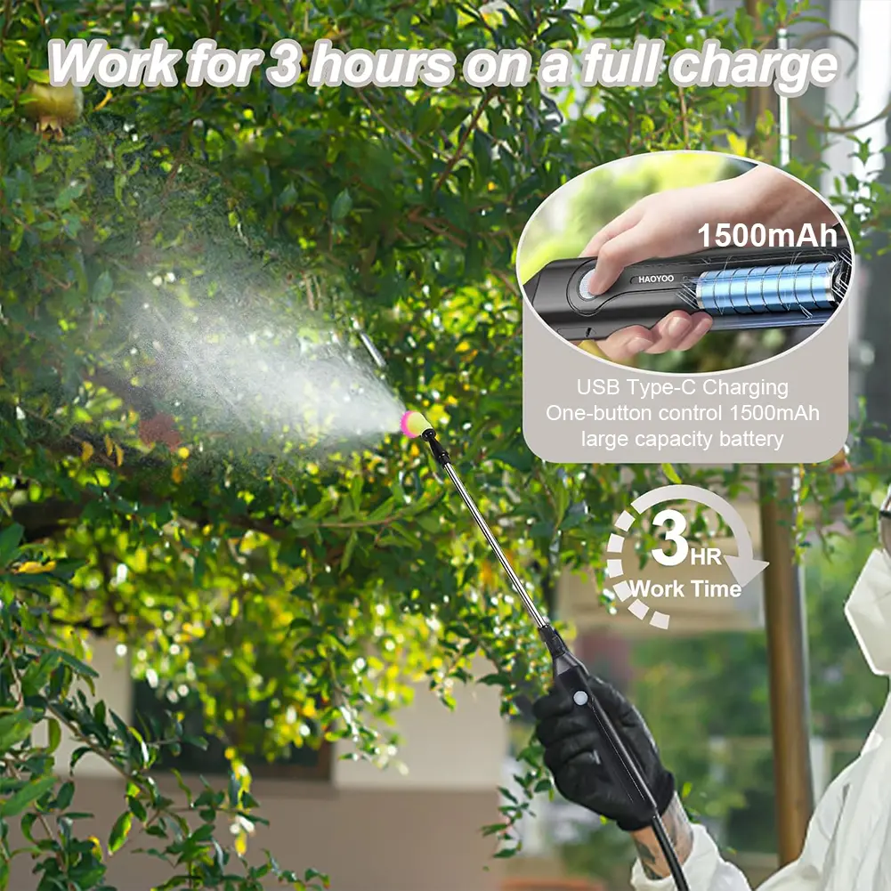 5L Shoulder Pesticide Sprayer Electric Backpack Sprayer Multi-Function Garden Water Sprayer Lawn Sprinkler for Garden Irrigation