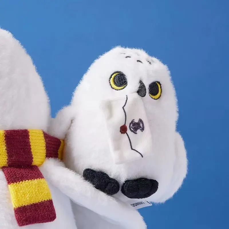 Harry Potter Hedwig Plush Keychain - Cute Soft Stuffed Owl Toy Doll, White Owl Pendant for Bag Decor, Gift for Kids Fans
