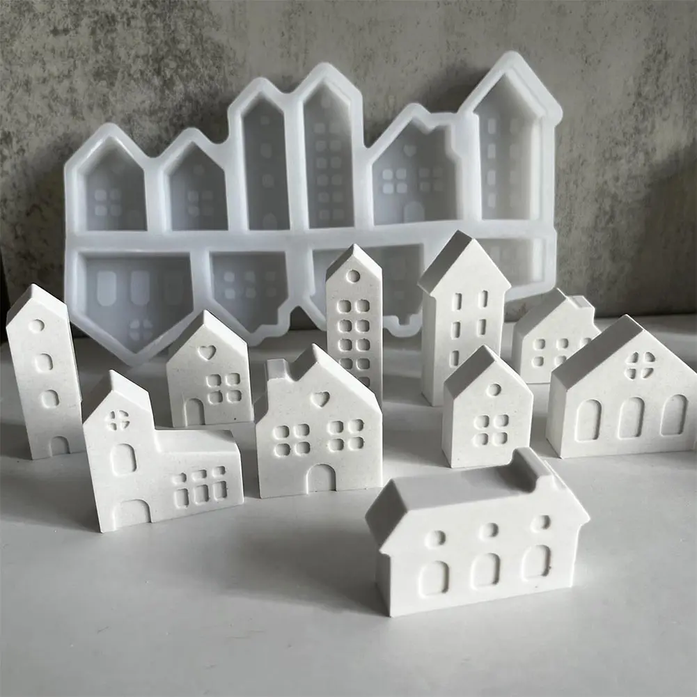 Silicone Candlestick Mold DIY Handmade Mold Handicraft Mold Ornament Art Candle Mold for Home Decoration
