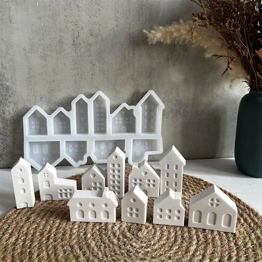 Silicone Candlestick Mold DIY Handmade Mold Handicraft Mold Ornament Art Candle Mold for Home Decoration