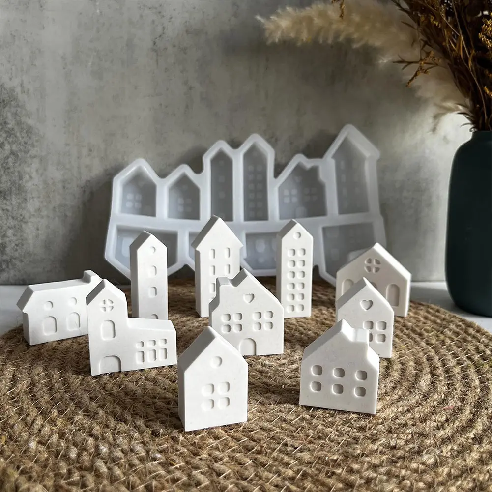 Silicone Candlestick Mold DIY Handmade Mold Handicraft Mold Ornament Art Candle Mold for Home Decoration