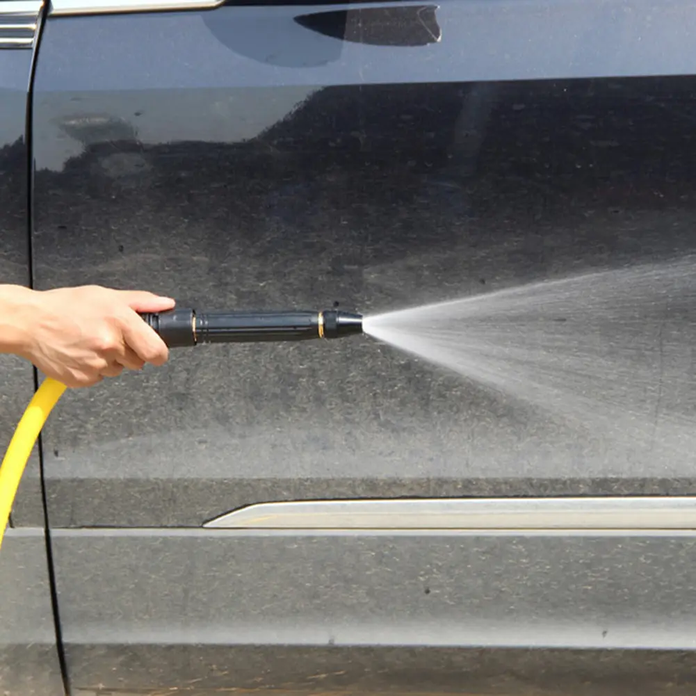 Spray Nozzle Multifunctional High Pressure Sprinkler Connector Metal No Water Leakage Removable for Cleaning Car Garden Watering