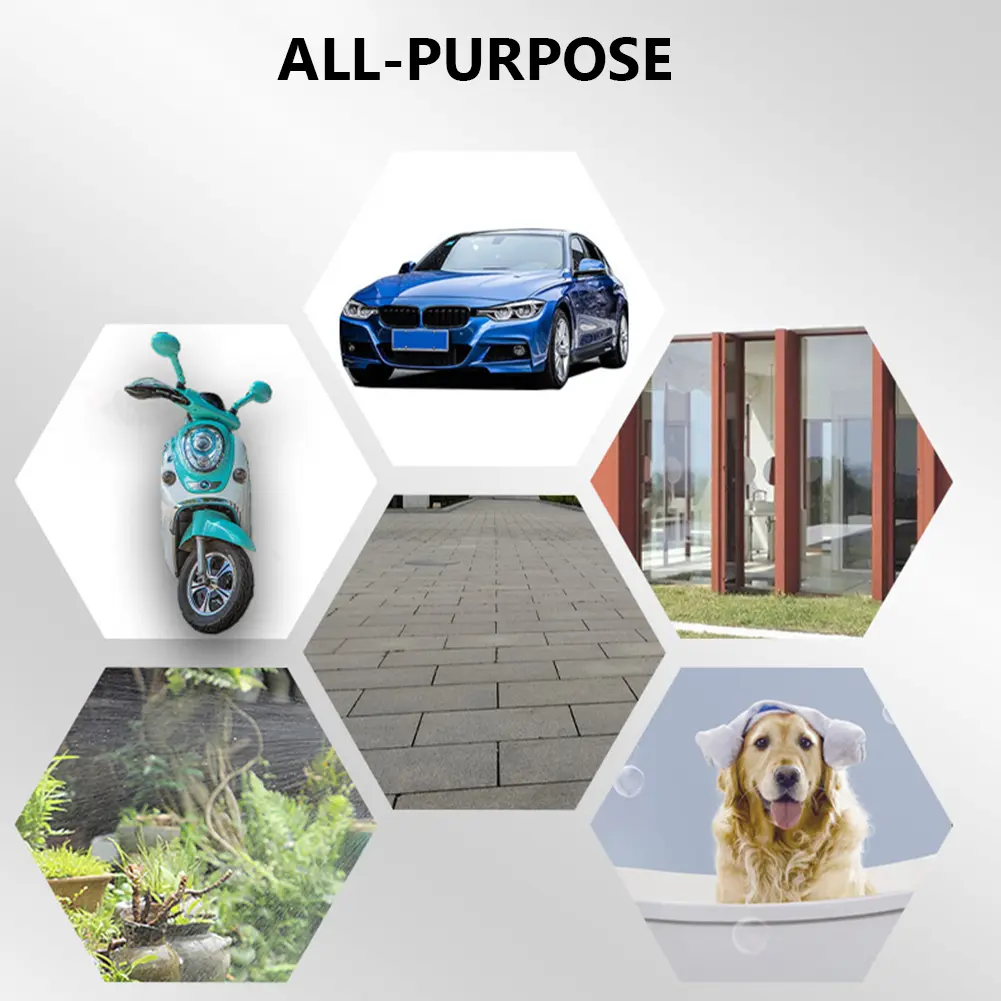Spray Nozzle Multifunctional High Pressure Sprinkler Connector Metal No Water Leakage Removable for Cleaning Car Garden Watering