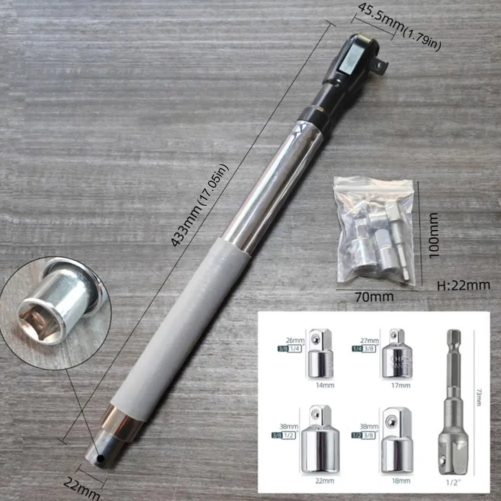 Cordless Electric Ratchet Wrench Multi-Function 2 In 1 Ratchet Wrench Lightweight Impact Torque Wrench for Mechanical Workshop