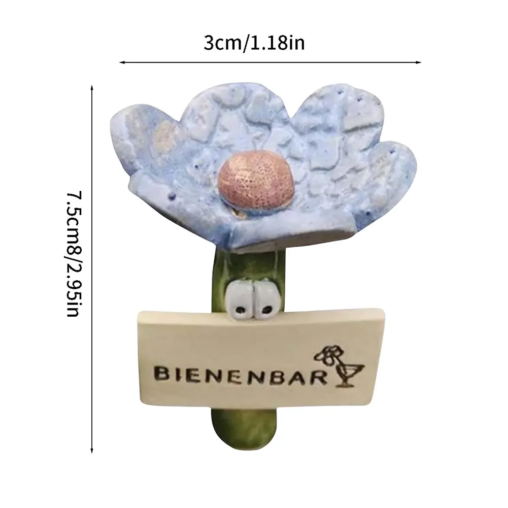 Insect Drinker Resin Simulated Flower Shaped Insect Drinking Tool Bee Drinking Stations Butterfly Drinking Cups for Garden Decor